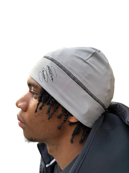 Source Sano Satin lined Skull Cap (Grey/Black)