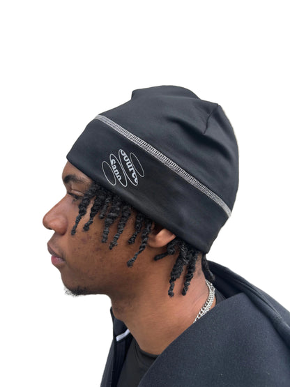 Source Sano Satin lined Skull Cap (Black/Grey)
